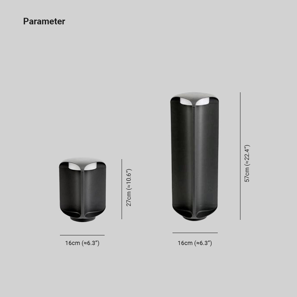 Pena Moderne Design LED Buitenlamp Zwart Metaal Glas Buiten