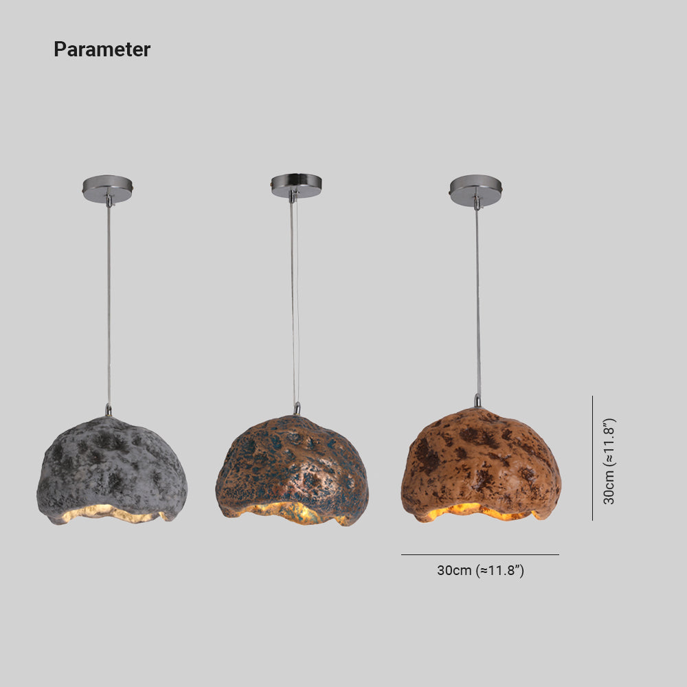 Byers Wabi Sabi Onregelmatige LED Hanglamp Hars Woonkamer