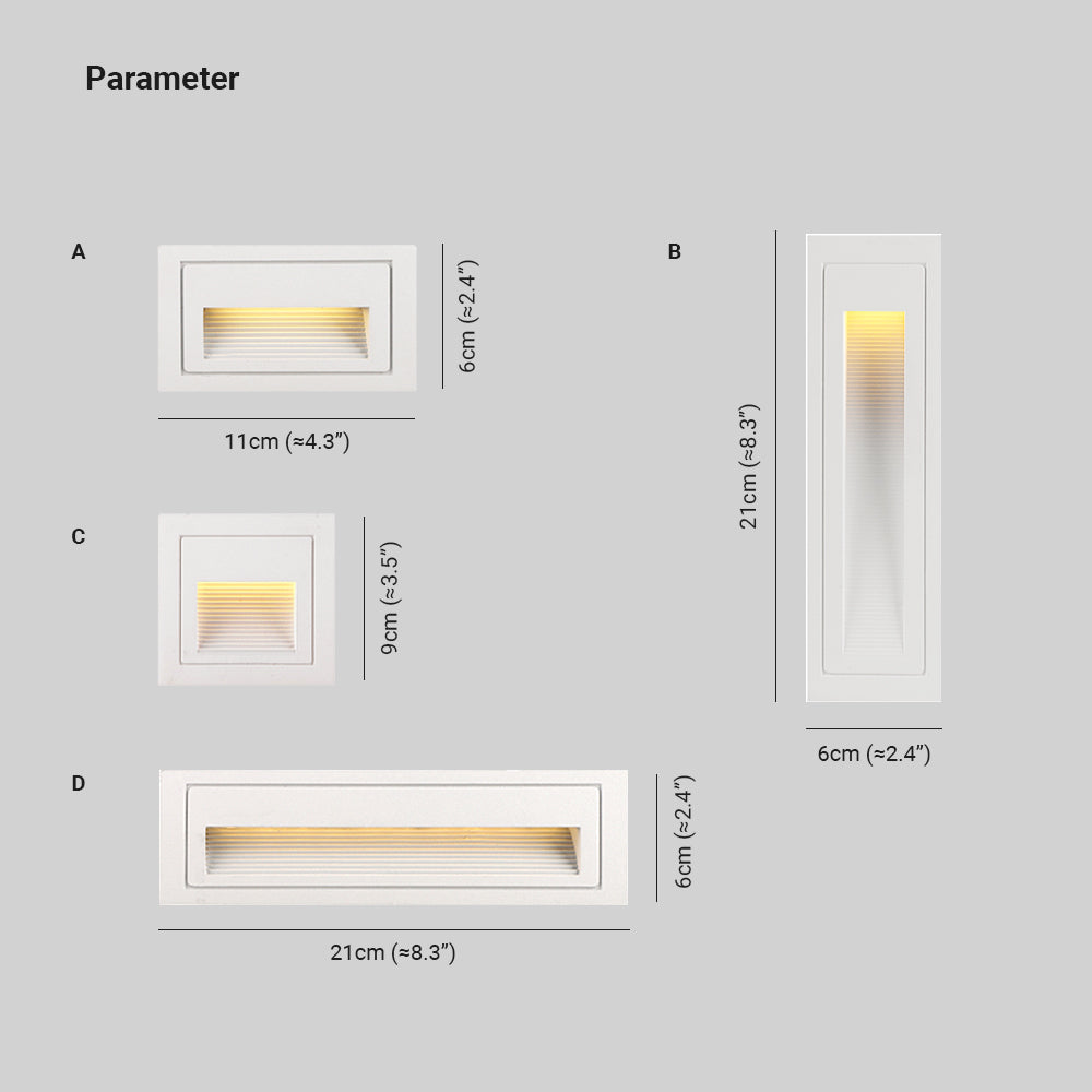 Orr Moderne Wandlamp Zwart/Wit/Grijs Metaal Buiten Trappenhuis