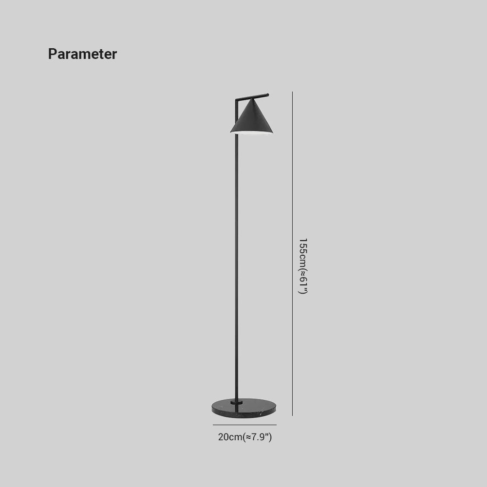 Carins Moderne LED Vloerlamp Zwart/Goud Metaal/Marmer Woonkamer