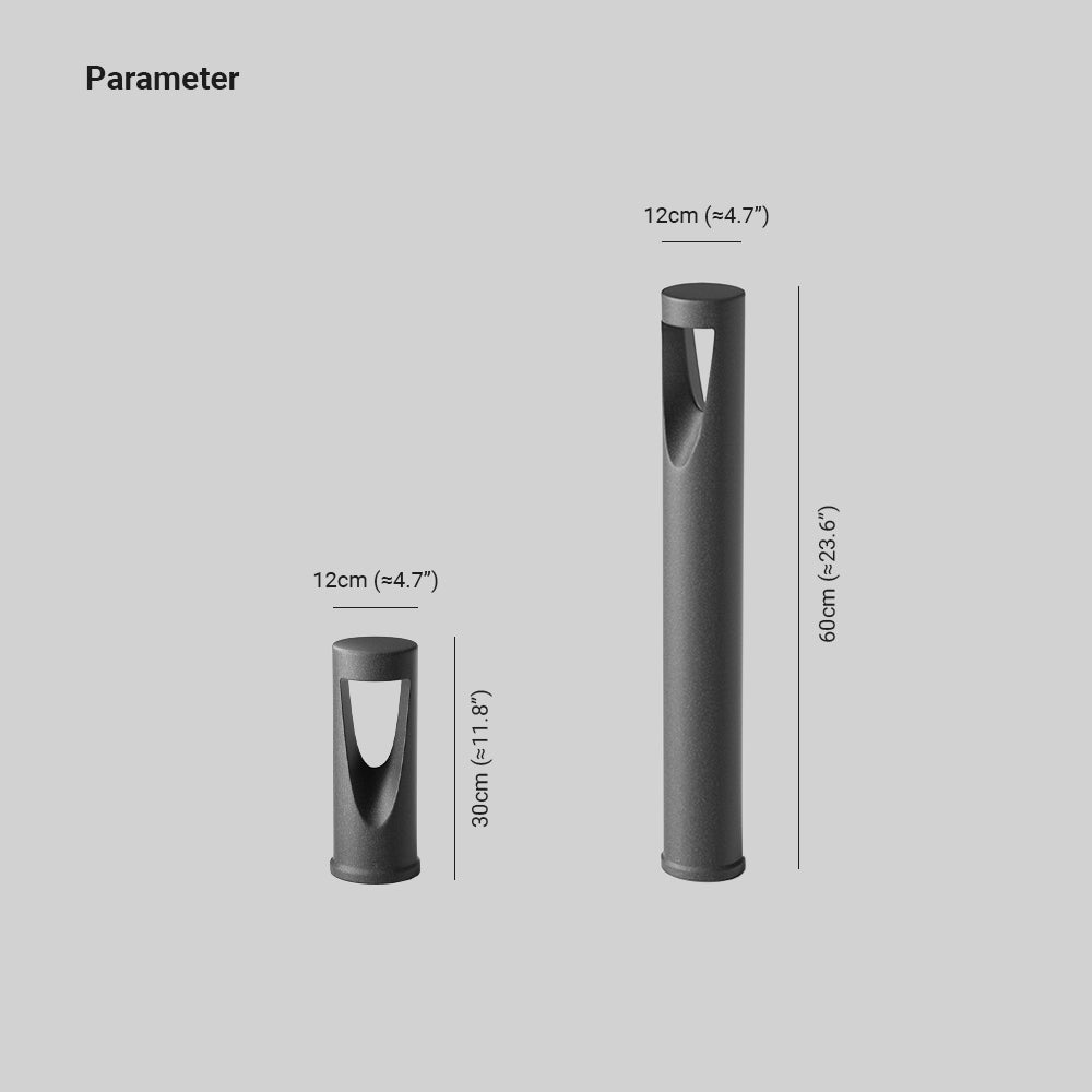 Pena Moderne Grote LED Vloerlamp Zwart Metaal/Acryl Buiten Tuin