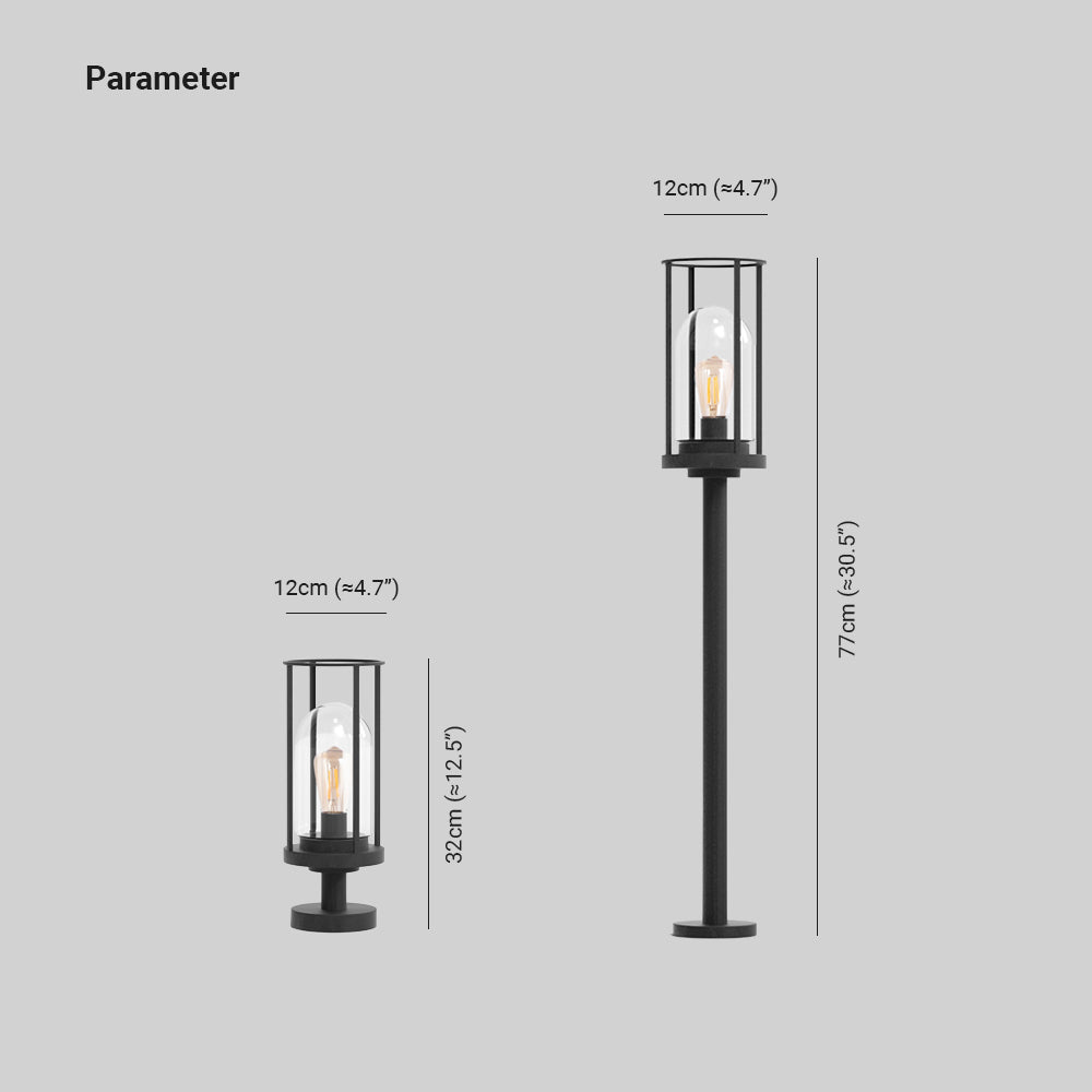 Pena Moderne Grote LED Vloerlamp Zwart Metaal Buiten Woonkamer
