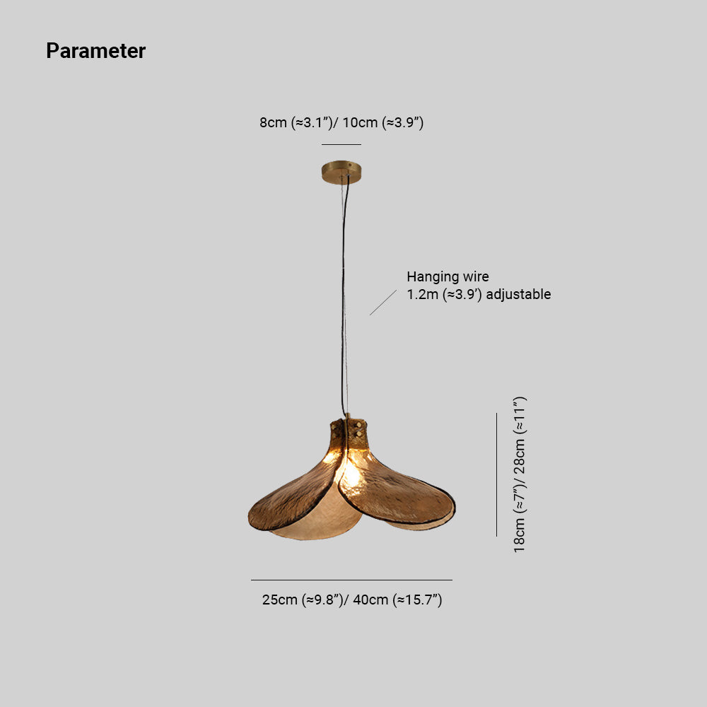 Carins Retro Vierbladige Bloem LED Hanglamp Glas Eettafel