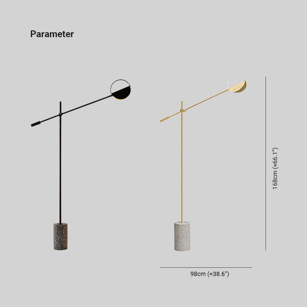Salgado Moderne Minimalistische Vloerlamp Zwart Goud Metaal Woonkamer