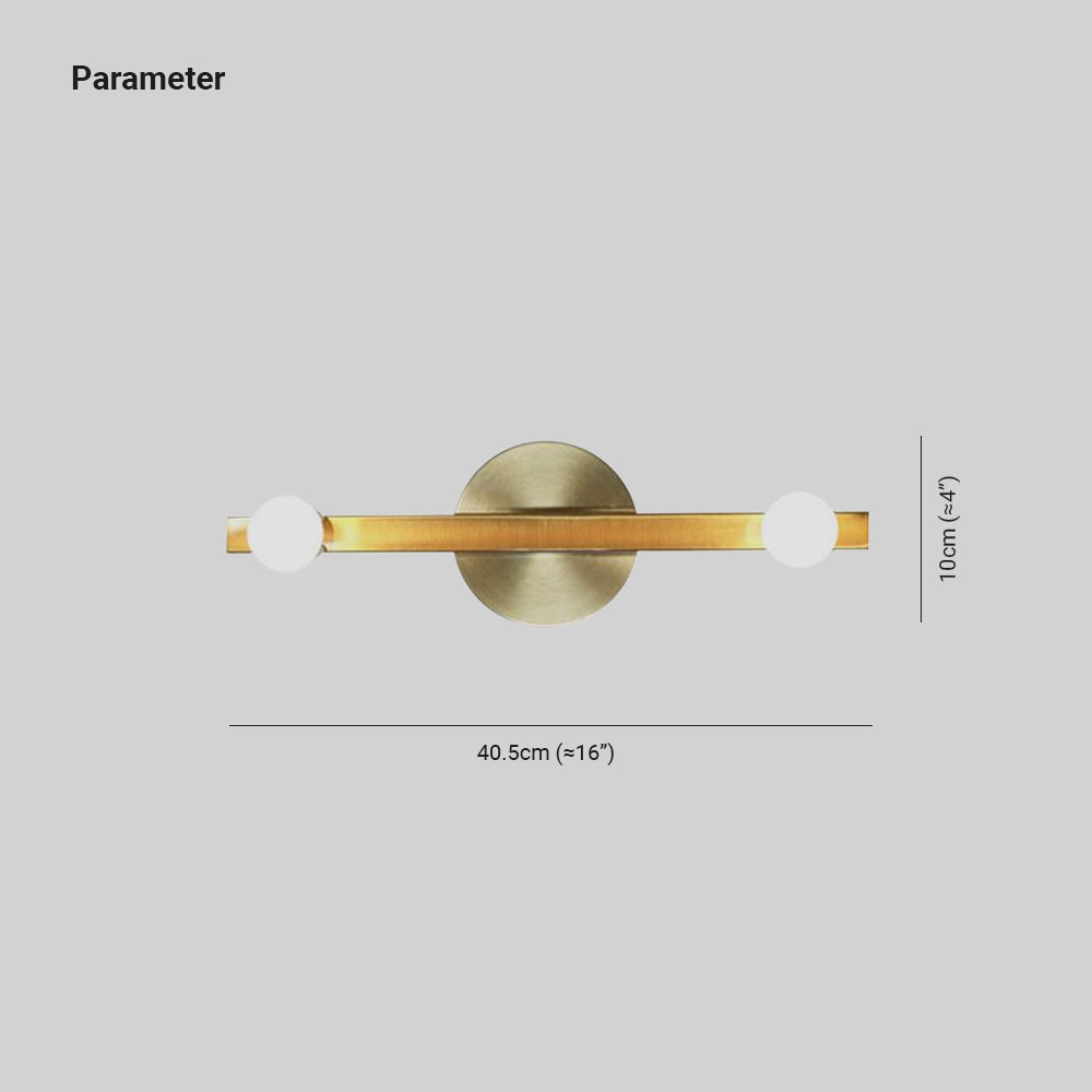 Avi Moderne Linear Kleine Ronde LED Wandlamp Metaal Woonkamer Slaapkamer