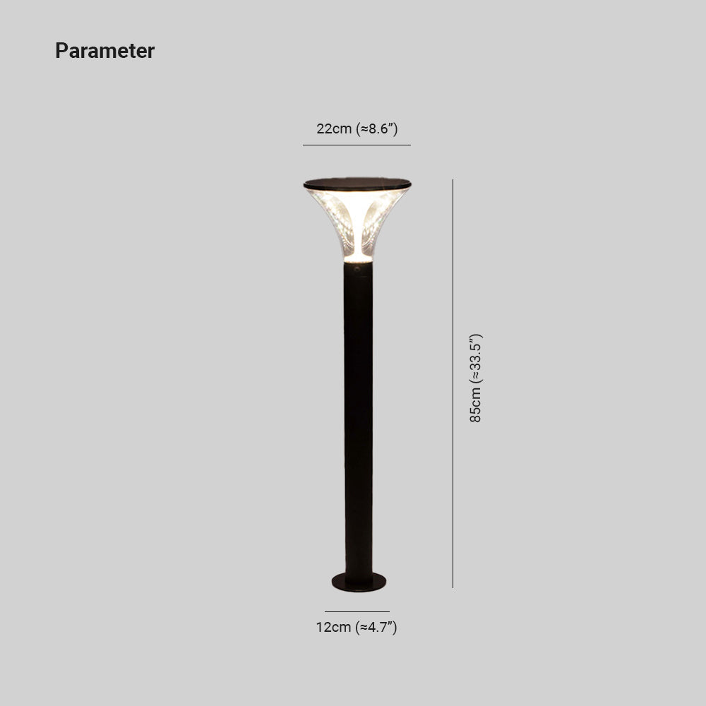 Pena Modern Design LED Buitenlamp Zwart Glas Metaal Tuin Buiten