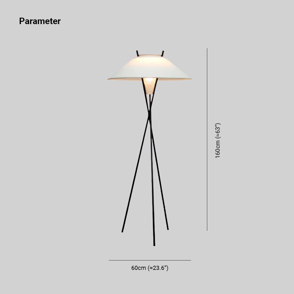 Carins Moderne LED Vloerlamp Metaal/Stof Wit Slaap/Woon/Eetkamer