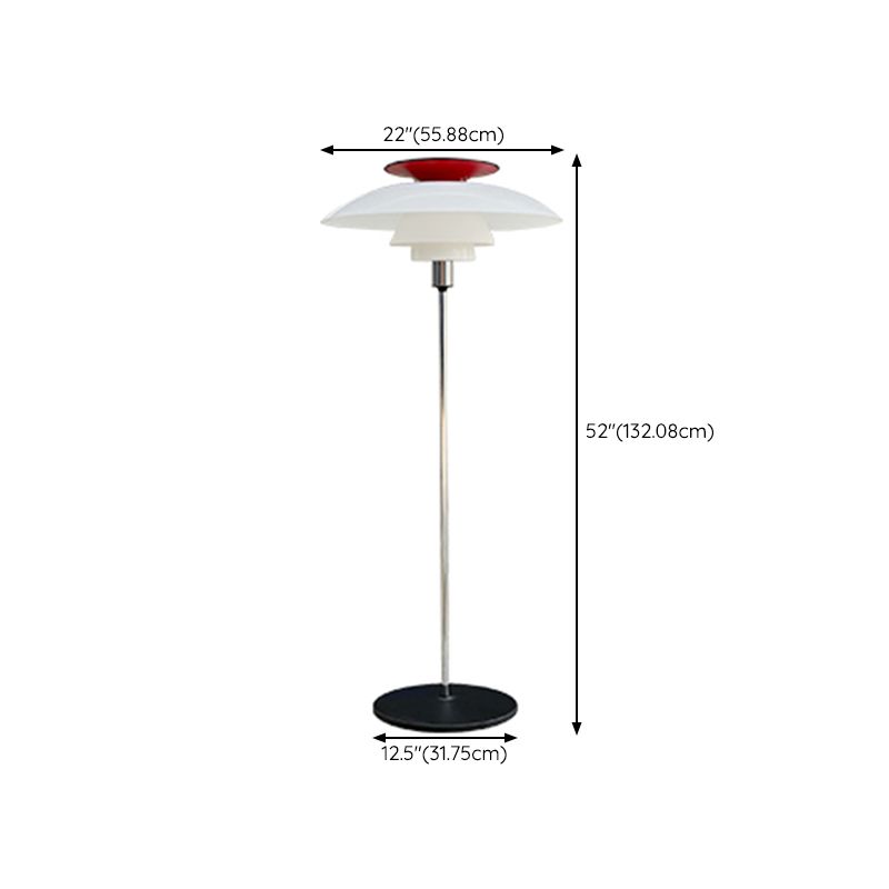 Salgado Moderne Design LED Vliegende Schotel Metaal Acryl Vloerlamp Eetkamer/Woonkamer