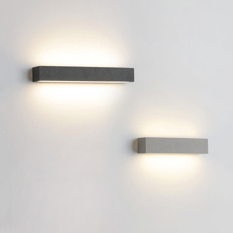 Edge Moderne Bar LED Metaal/Acryl Wandlamp Zwart/Wit Tuin