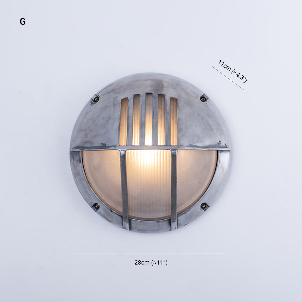 Orr Moderne Design LED Wandlamp Geometrisch Metaal/Glas Zilver Buiten Binnenplaats/Omheining/Balkon