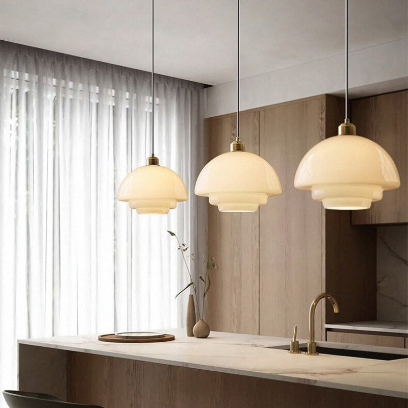 Cairns Midden eeuw Art Hanglampen Metaal Glas Slaapkamer Eetkamer