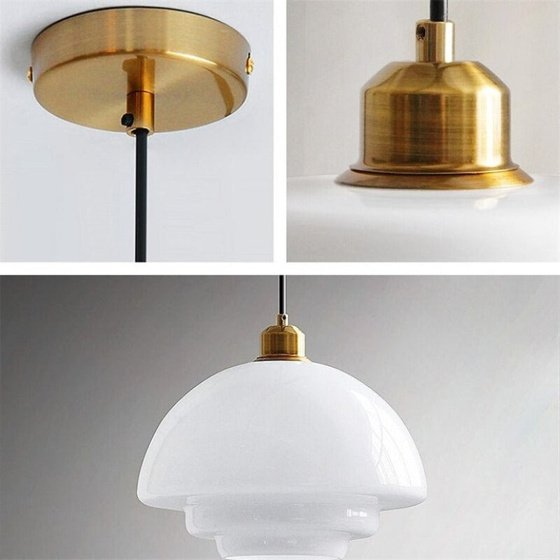 Cairns Midden eeuw Art Hanglampen Metaal Glas Slaapkamer Eetkamer