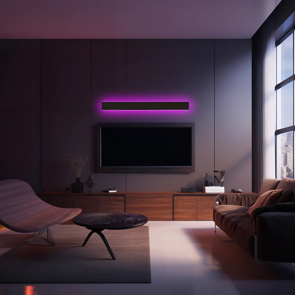 Edge Moderne Design LED Wandlampen Zwart Metaal Tuin Hal