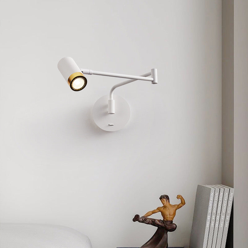 Cooley Moderne Cilindrische Verstelbare Wandlamp Slaapkamer