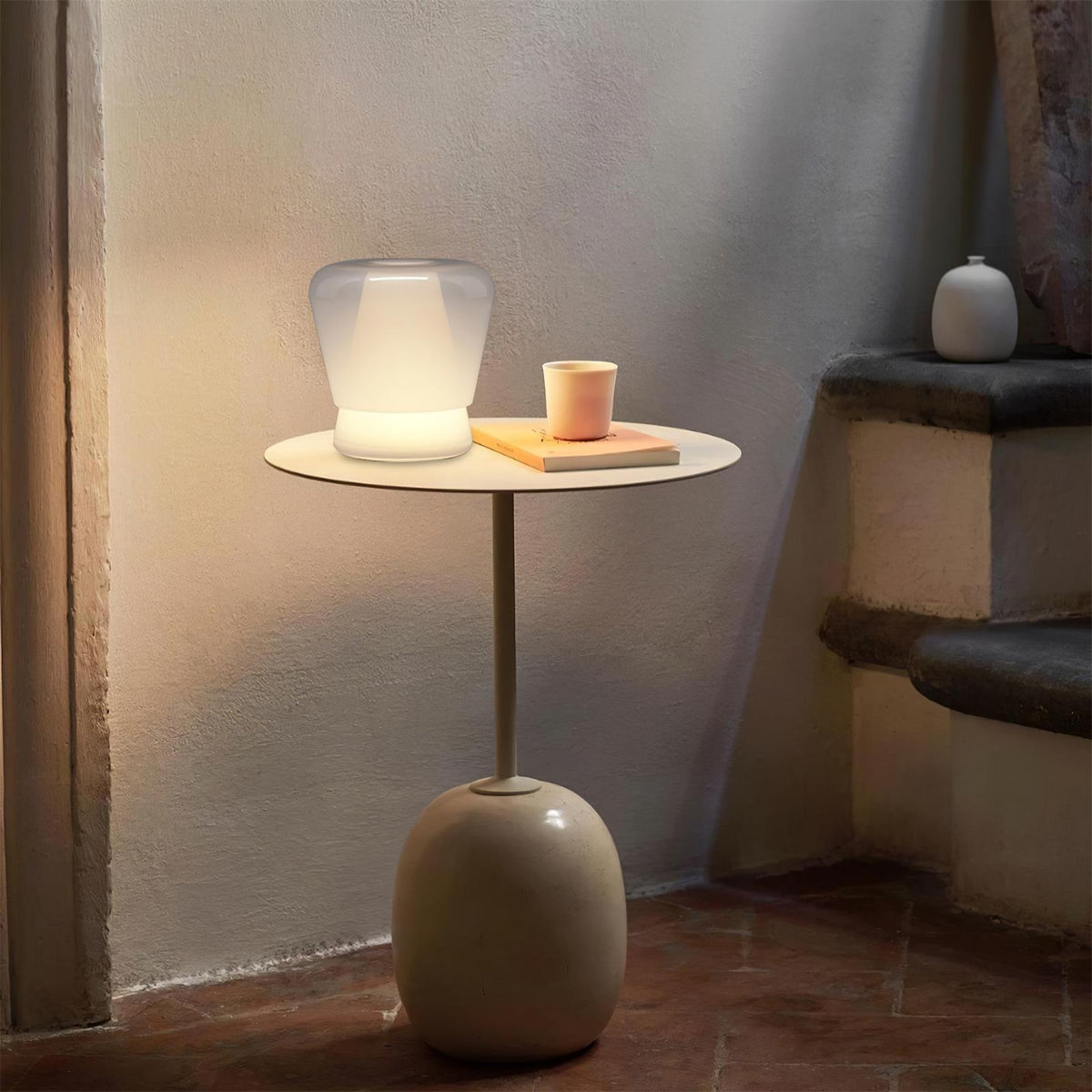 Aurnoril Smoky glas tafellamp