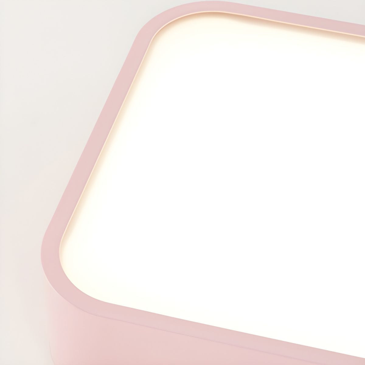 Edge Moderne Design LED Plafondlamp Wit/Roze Kinder/Slaapkamer Metaal&Acryl