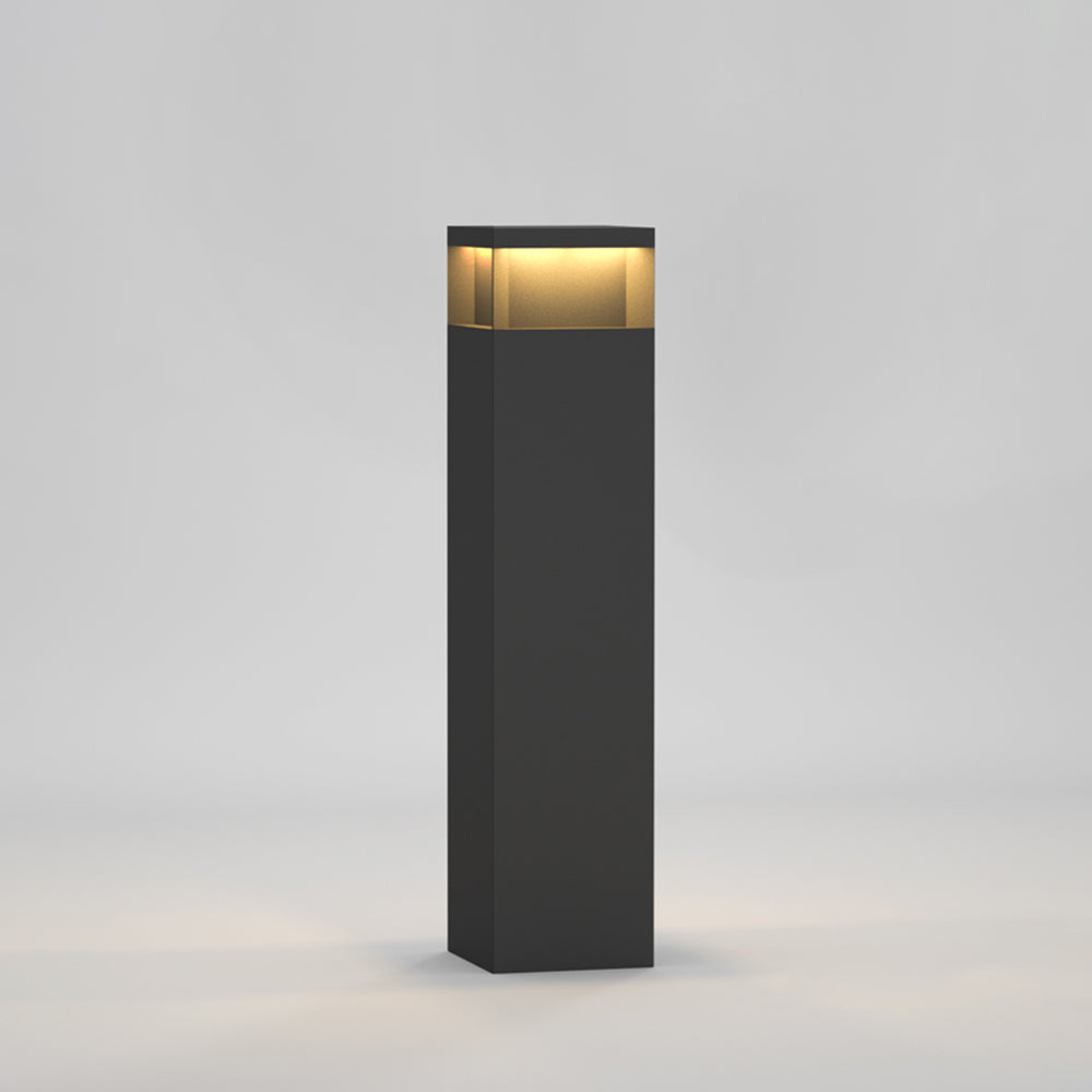 Pena Industrie Grote Rechthoek LED Buitenlamp Zwart Metaal Hal/Tuin
