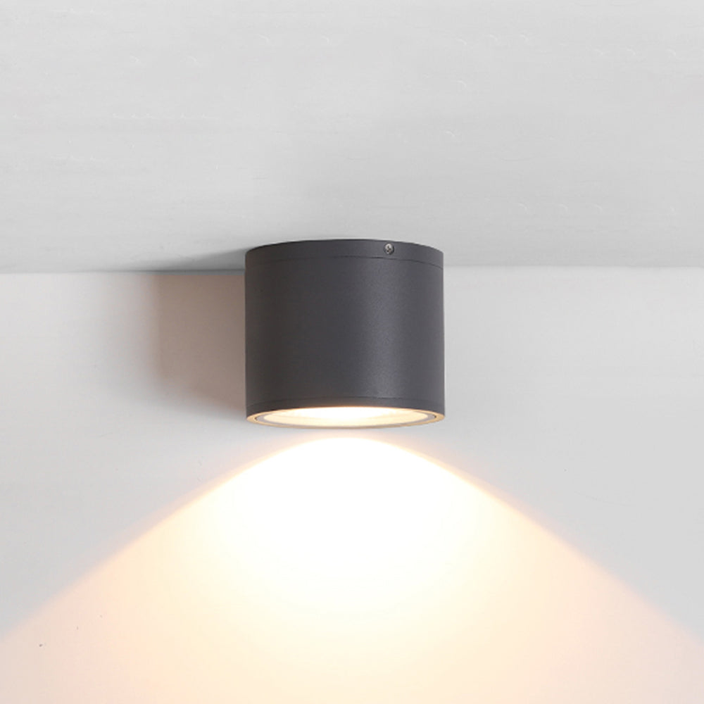 Orr Modern LED Rond Kleine Witte Zwart Metaal Woonkamer Buiten