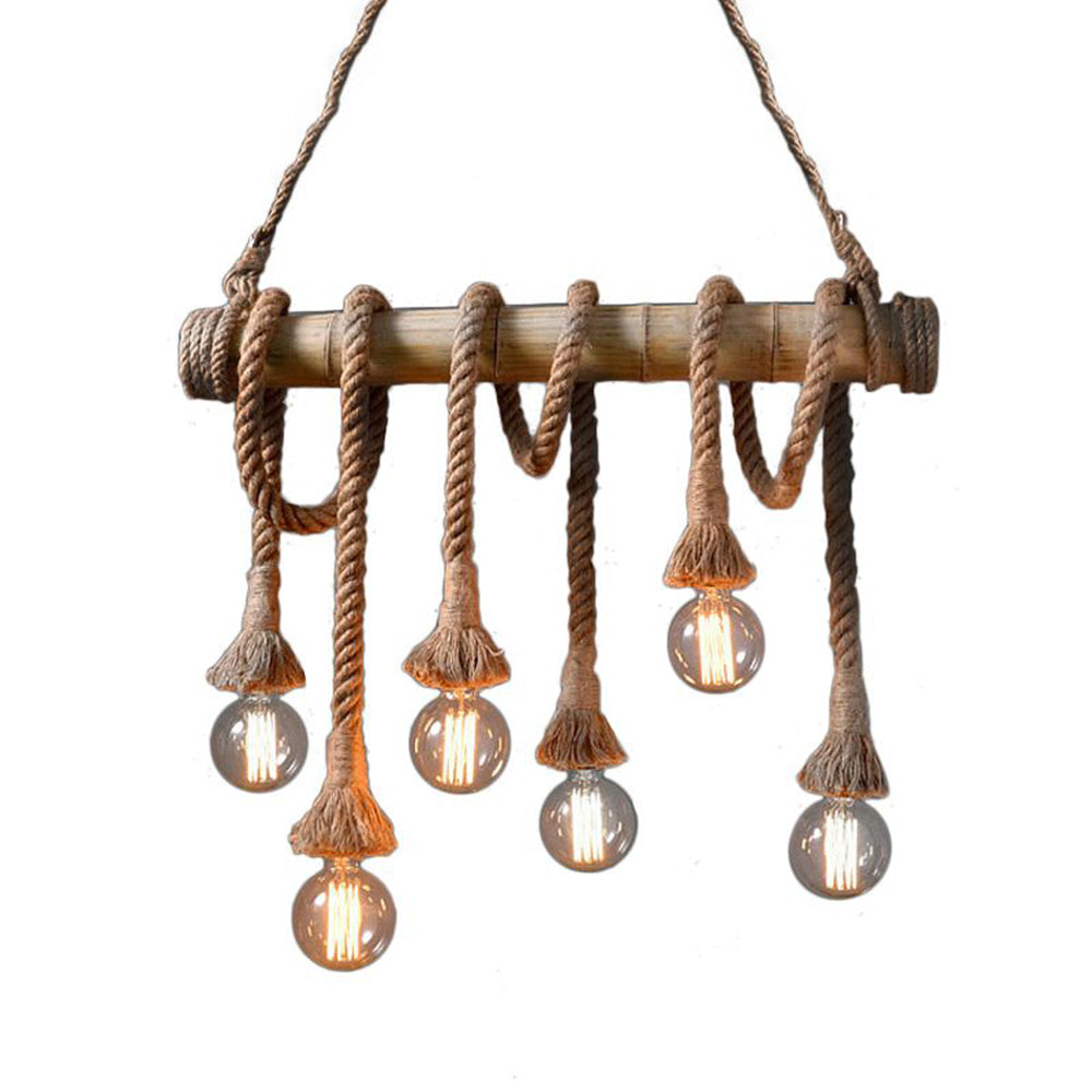 Alessio Vintage Hanglampen Hout Metaal Slaapkamer Woonkamer Eetkamer