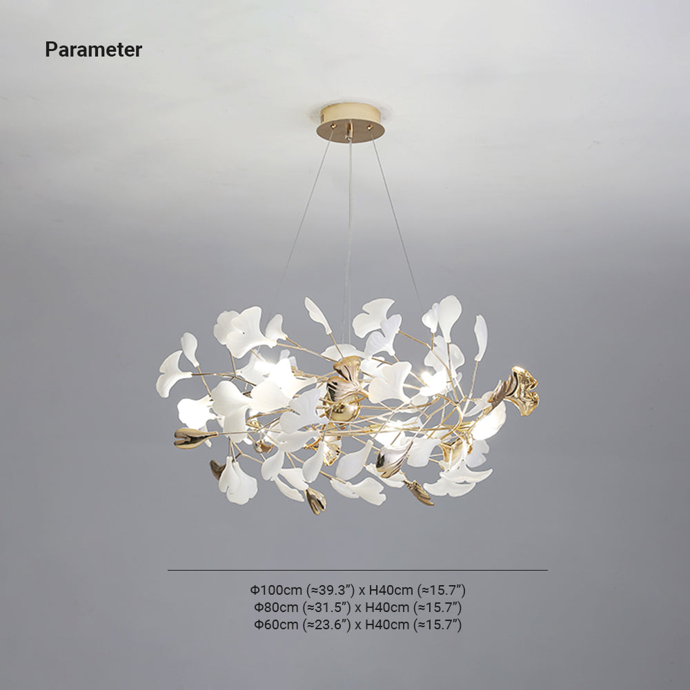 Olivia Flowerpot LED Hanglamp Wit Gouden Metaal Woonkamer Eetkamer