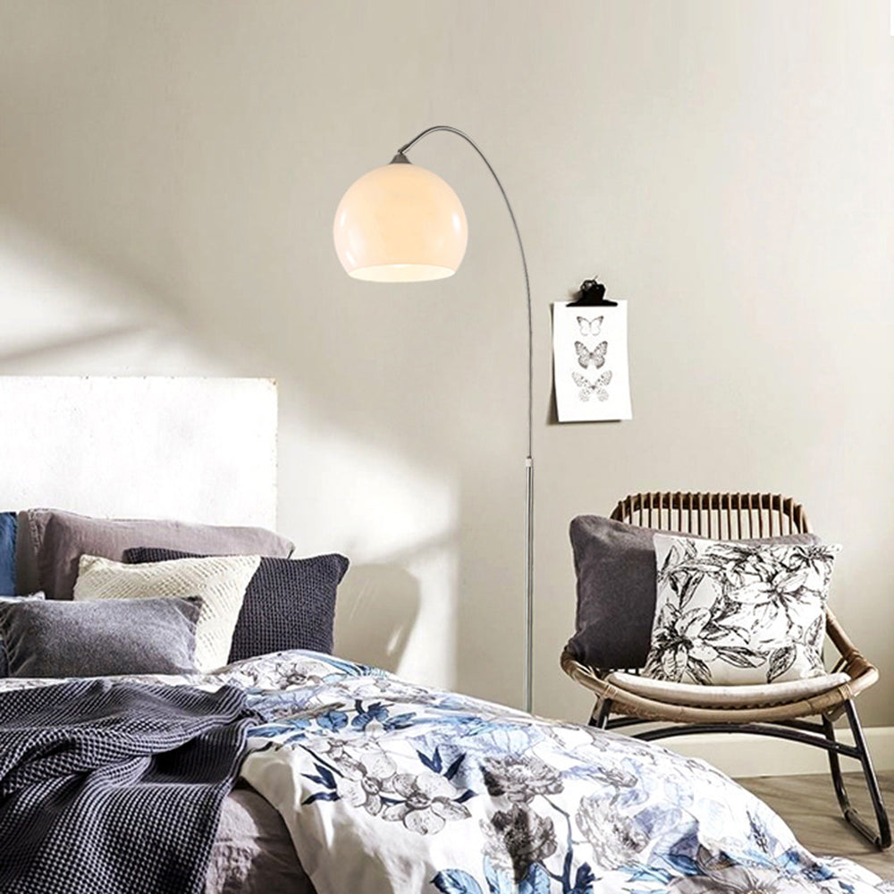 Salgado Design LED Vloerlamp Oranje Wit Metaal Eetkamer Slaapkamer