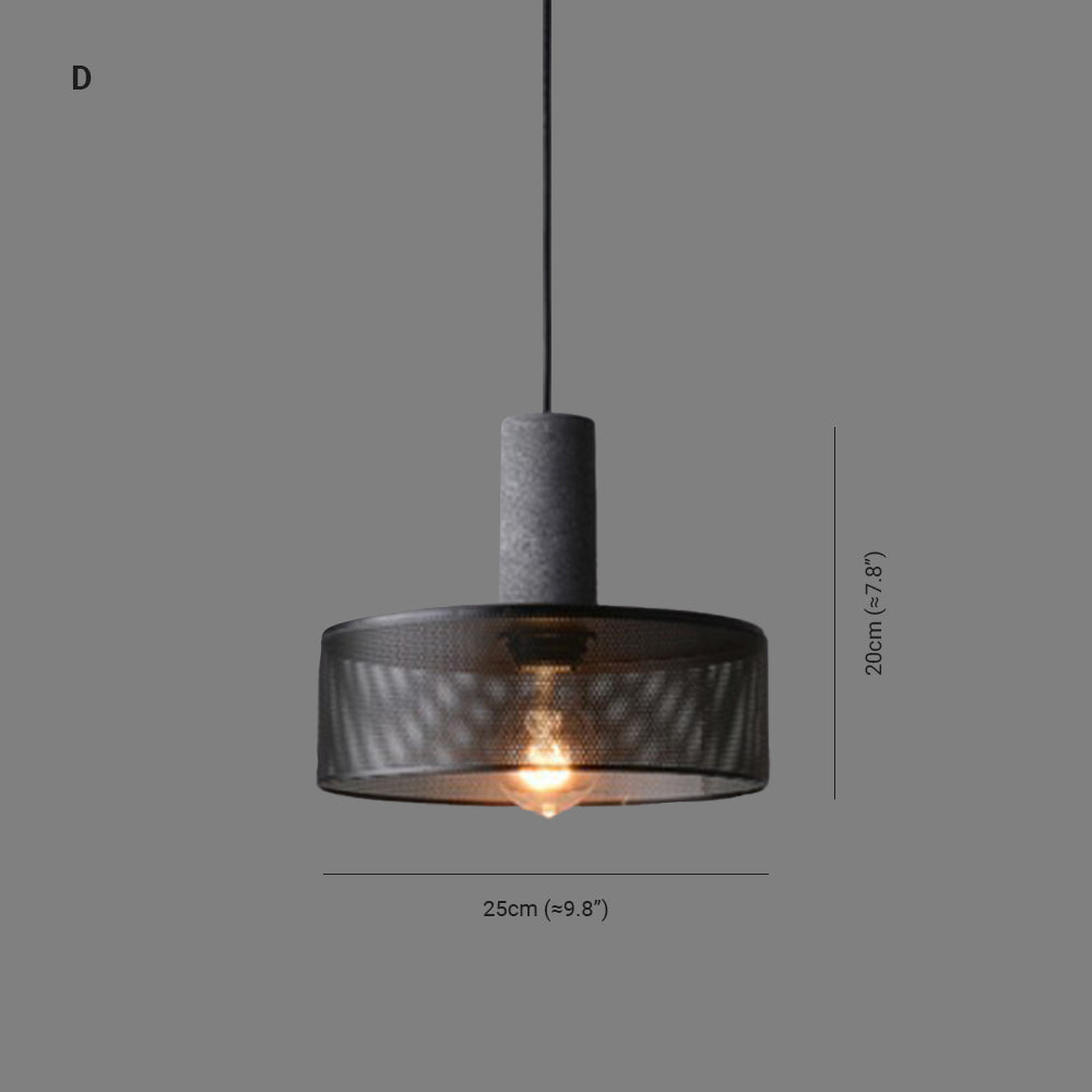 Zaid Industriële Design Cilindervormige Hanglamp Cement/Metaal/Steen Eetkamer/Bar