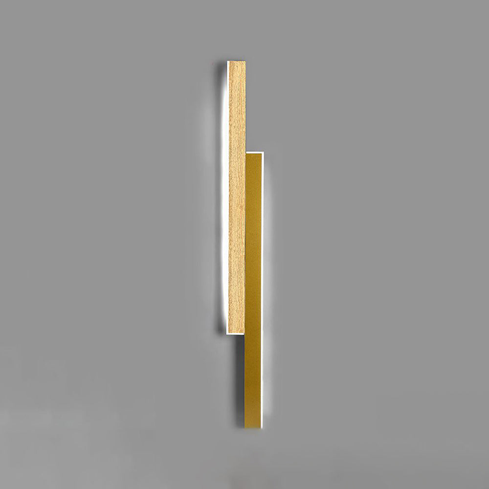 Ozawa Design Kleine LED Wandlamp Hout Bruin Metaal Woonkamer
