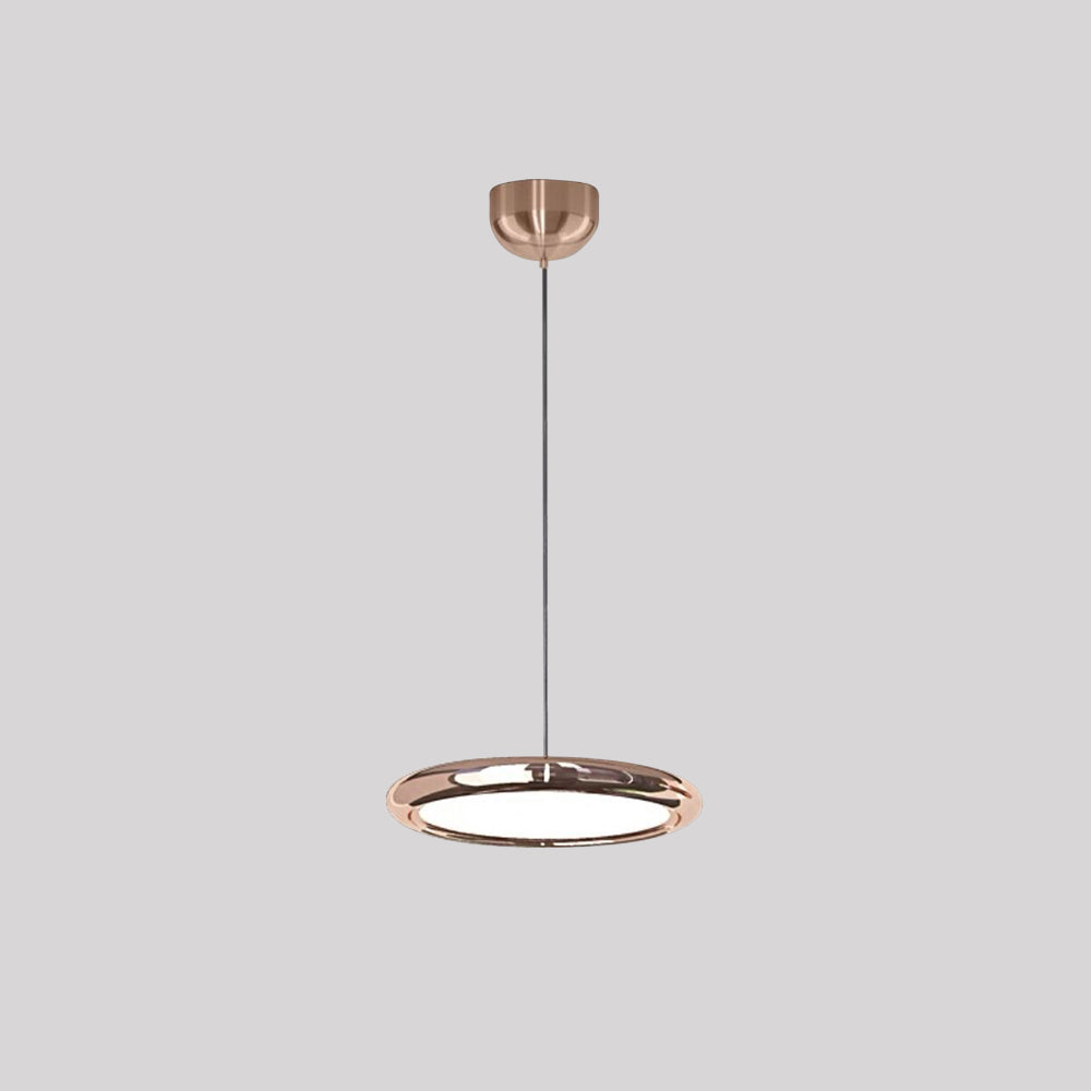 Welsh Minimalistisch Cirkel LED Hanglamp Metaal/Acryl Silver/Goud/Roségoud Slaap/Woon/Eetkamer