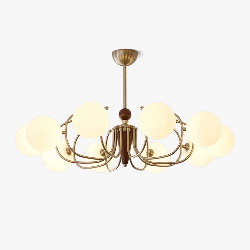 Orvynia elegantie klassiek Grove Houten glas Kroonluchter