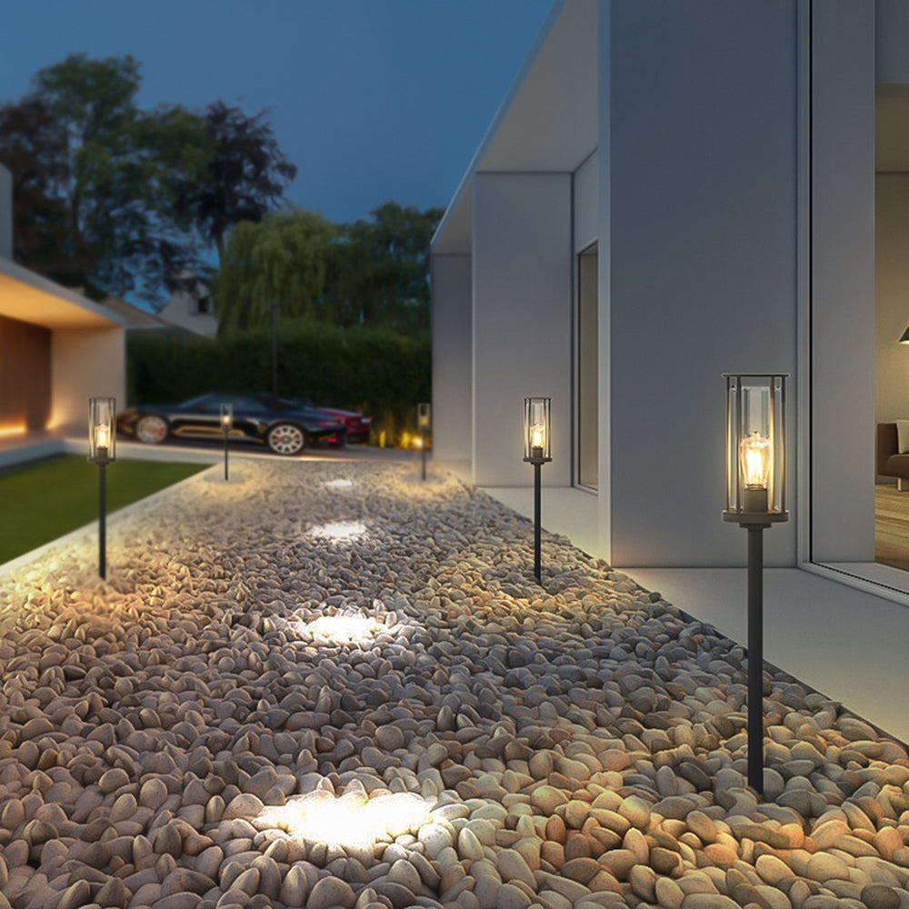 Pena Moderne Grote LED Vloerlamp Zwart Metaal Buiten Woonkamer