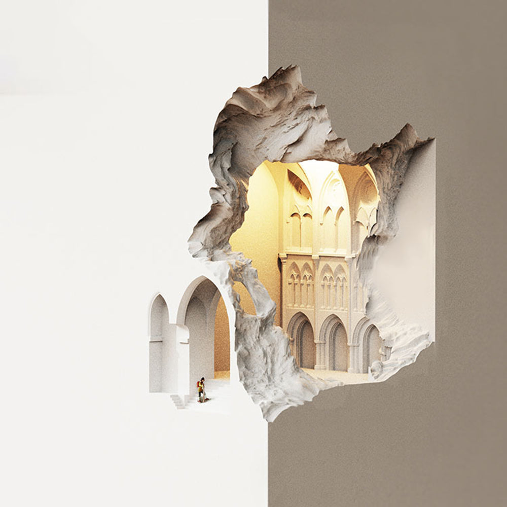 Félicie Moderne Design Led Art Deco Inbouw Gips Wandlamp Wit Woon/Eet/Slaapkamer