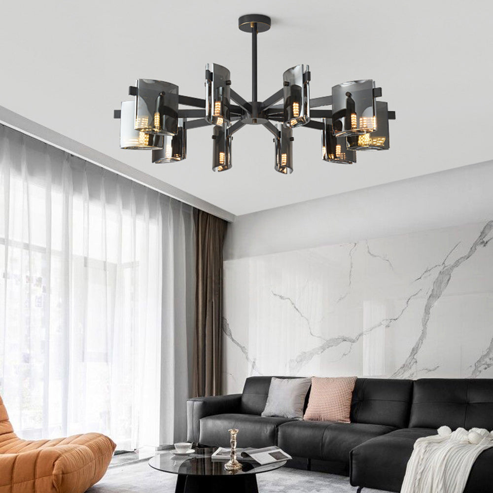 Evette Moderne Design LED Minimalistische Metaal Hanglamp Met Meerdere Koppen Zwart/Goud Slaap/Eetkamer