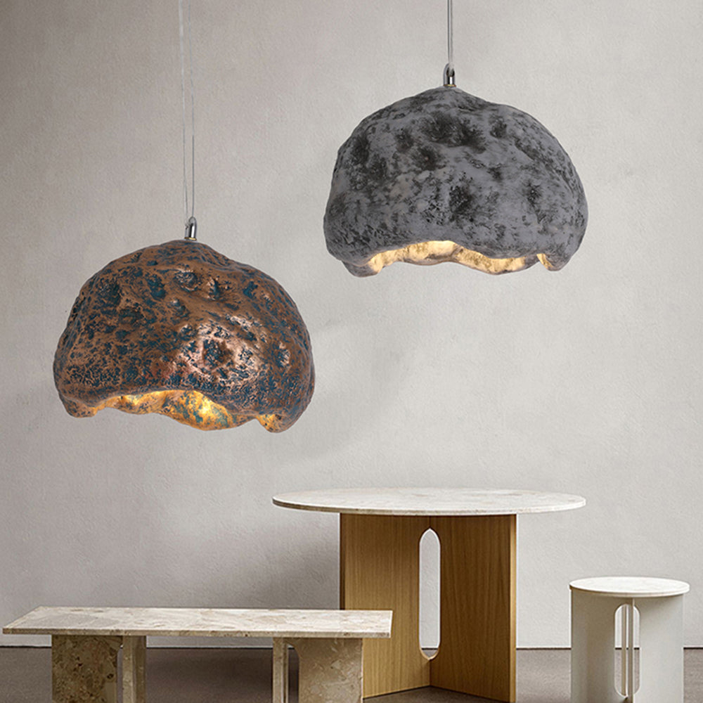 Byers Wabi Sabi Onregelmatige LED Hanglamp Hars Woonkamer