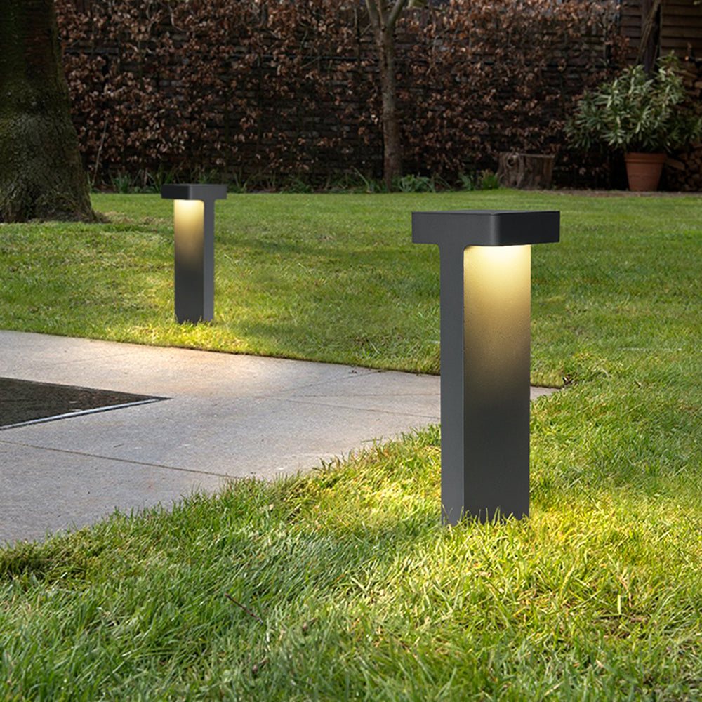 Pena Moderne LED Buitenlamp Zwart/Grijs Metaal/Glas Tuin