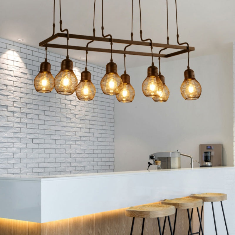 Alessio Vintage Lange Multihead Kroonluchters Eetkamer/Bar/Woonkamer