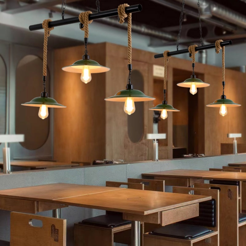 Epoch Vintage LED Hanglampen Groen Metaal Keuken/Woonkamer
