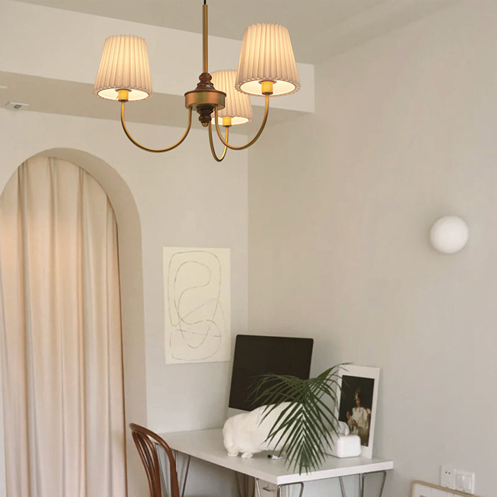 Eryn Moderne Retro Design Kroonluchter Metalen/Stof Kunststoffen Wit/Groen Eetkamer/Woonkamer