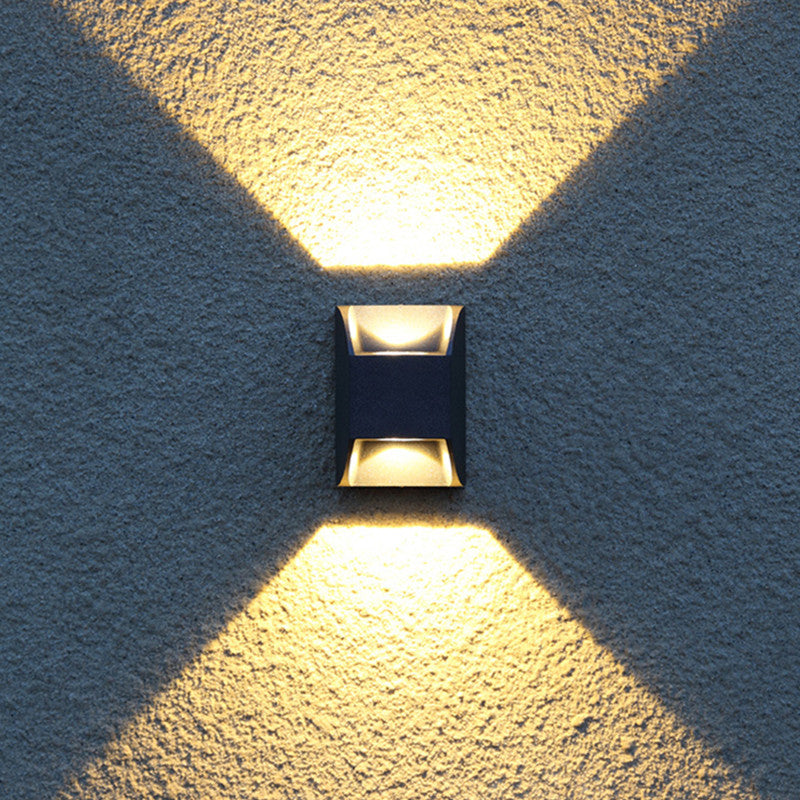 Orr Moderne Design LED Wandlamp Metaal Zwart Tuin Buiten