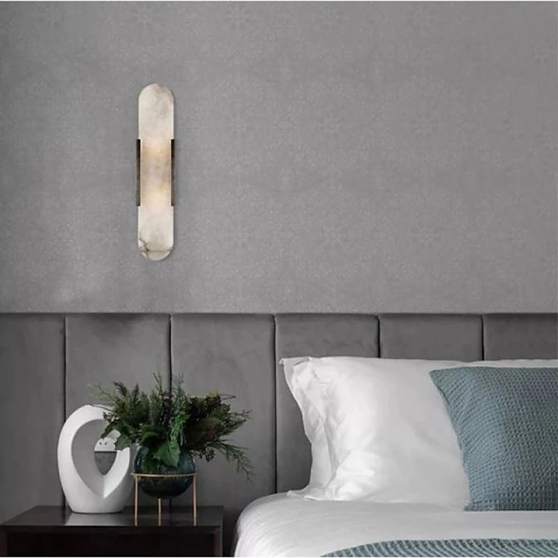 Chan Design LED Wandlampen Zwart Goud Dolomiet Metaal Hal Eetkamer