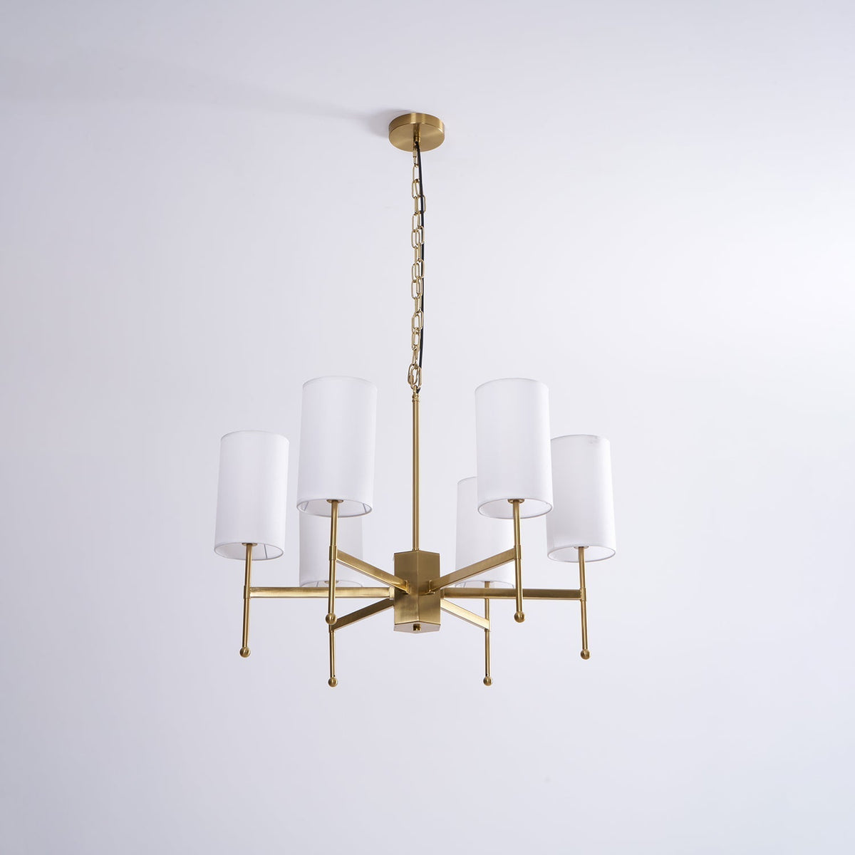 Ulcarisra Traditionele Vintage Kroonluchter van messing met Stoffen