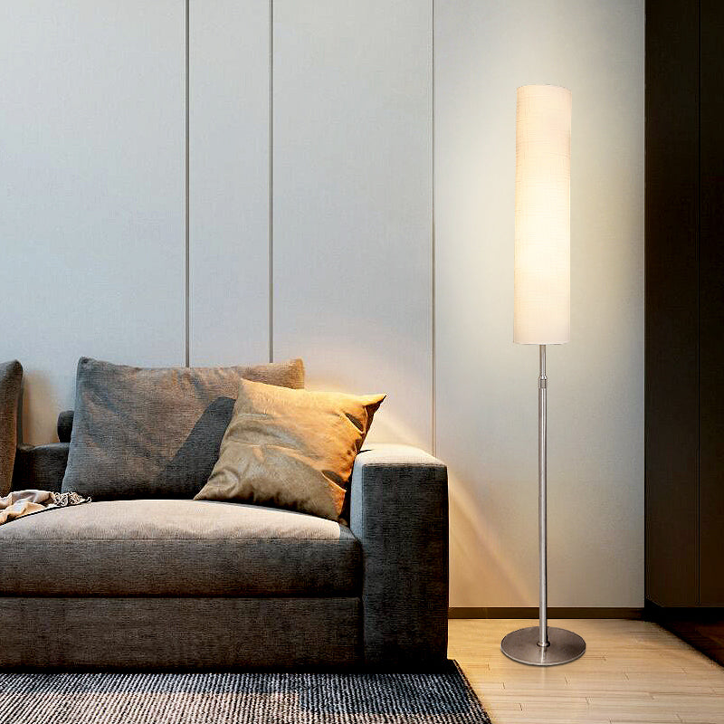 Eryn Moderne Cilindervormige Vloerlamp Metaal/Stof Slaapkamer