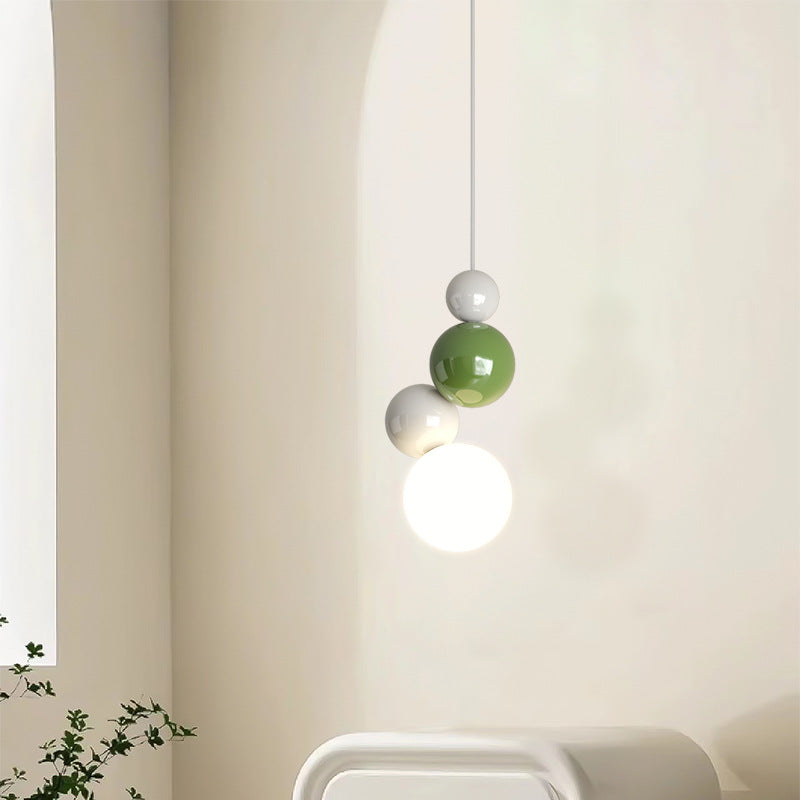 Valentina Retro Modern LED Hanglampen Wit Metaal Slaapkamer Woonkamer