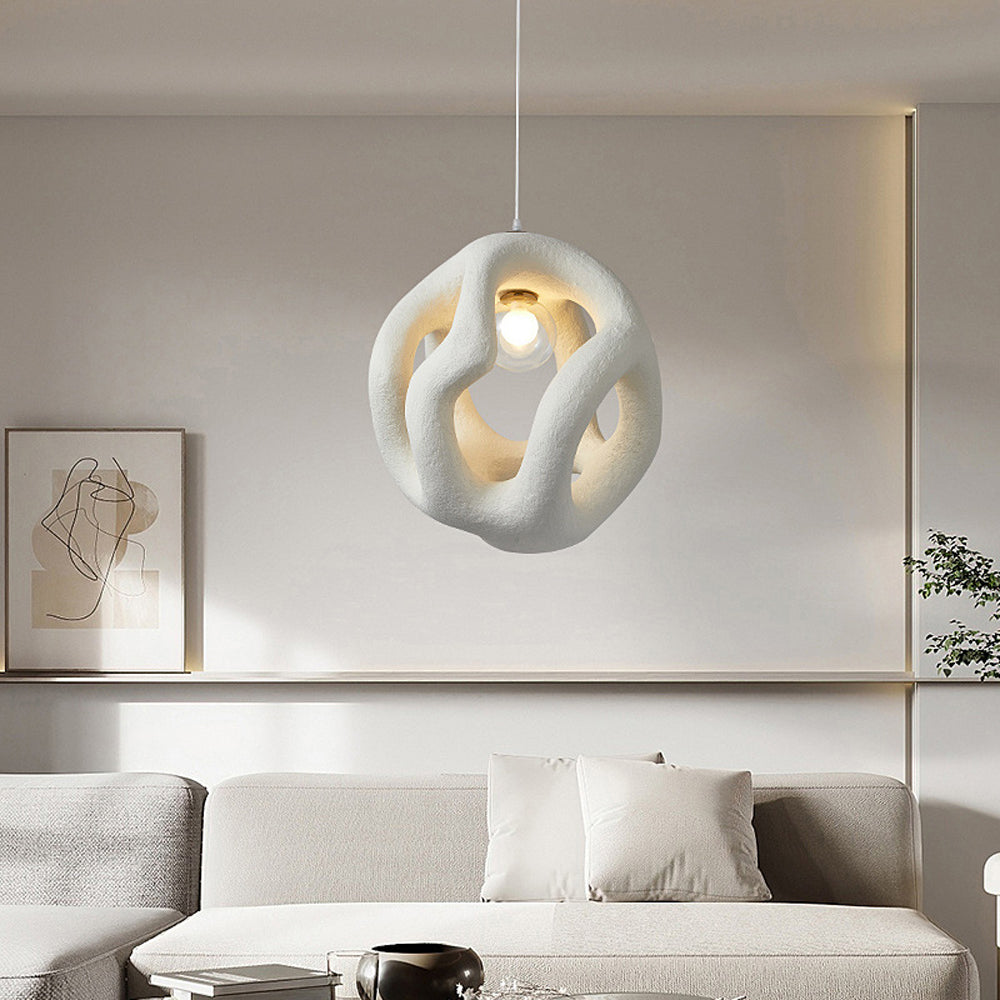 Byers Moderne Onregelmatige LED Hanglamp Wit/Zwart Resin Binnen