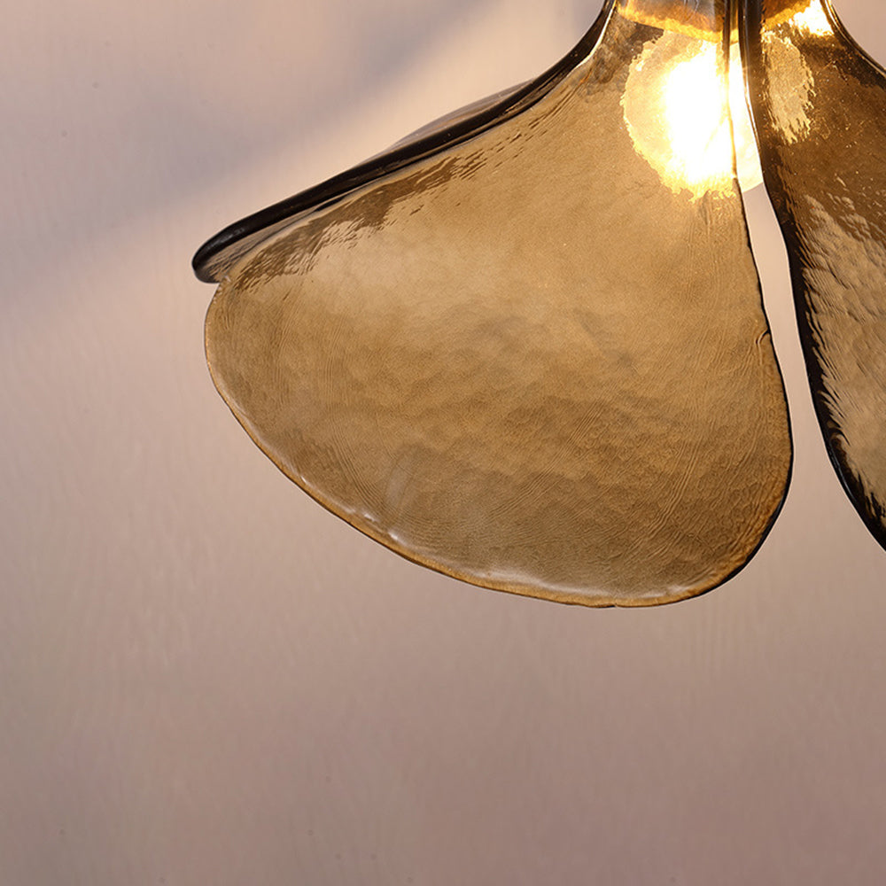 Carins Retro Vierbladige Bloem LED Hanglamp Glas Eettafel