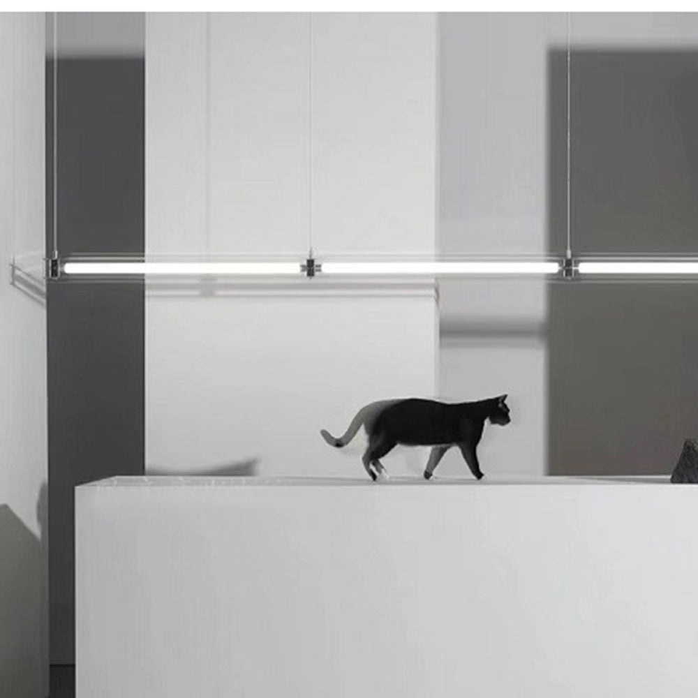 Edge Moderne Minimalistische Lineaire Metaal Hanglamp Wit