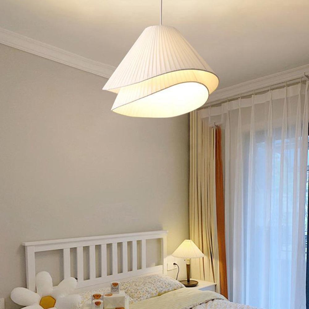 Renée Design LED Hanglamp Bollen Metaal/Doek Wit Slaapkamer/Eetkamer