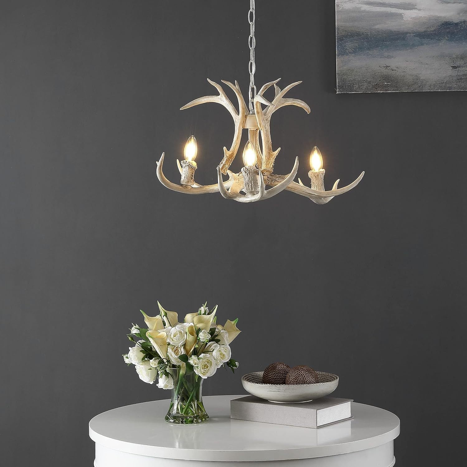 Silva Retro LED Hanglampen Wit Metaal Hars Eetkamer/Bedkamer