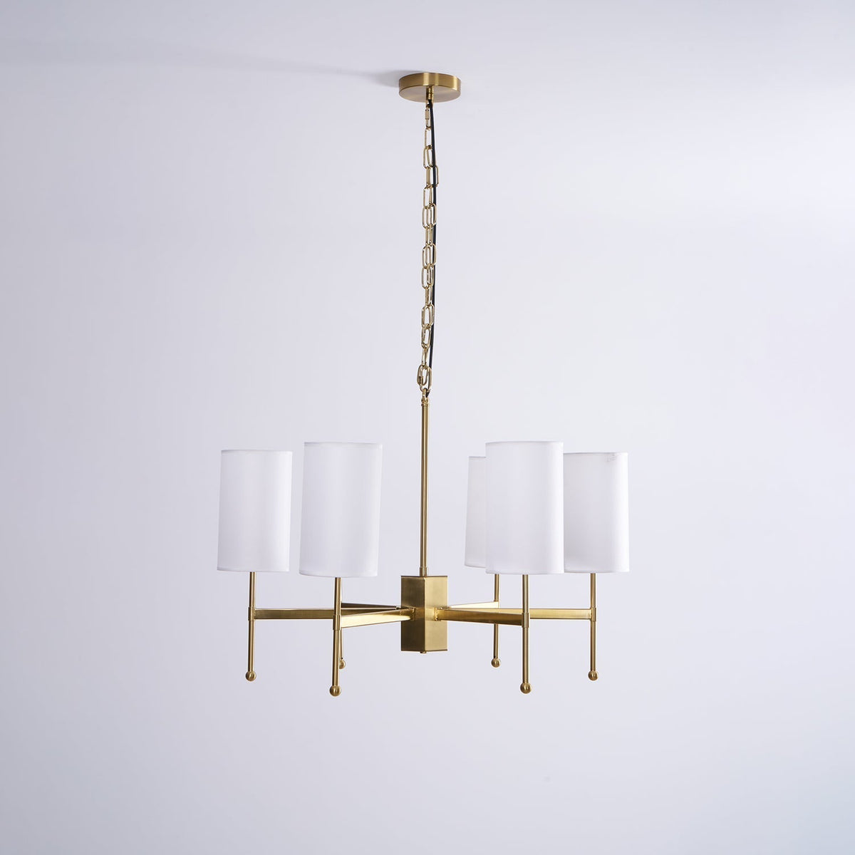 Ulcarisra Traditionele Vintage Kroonluchter van messing met Stoffen