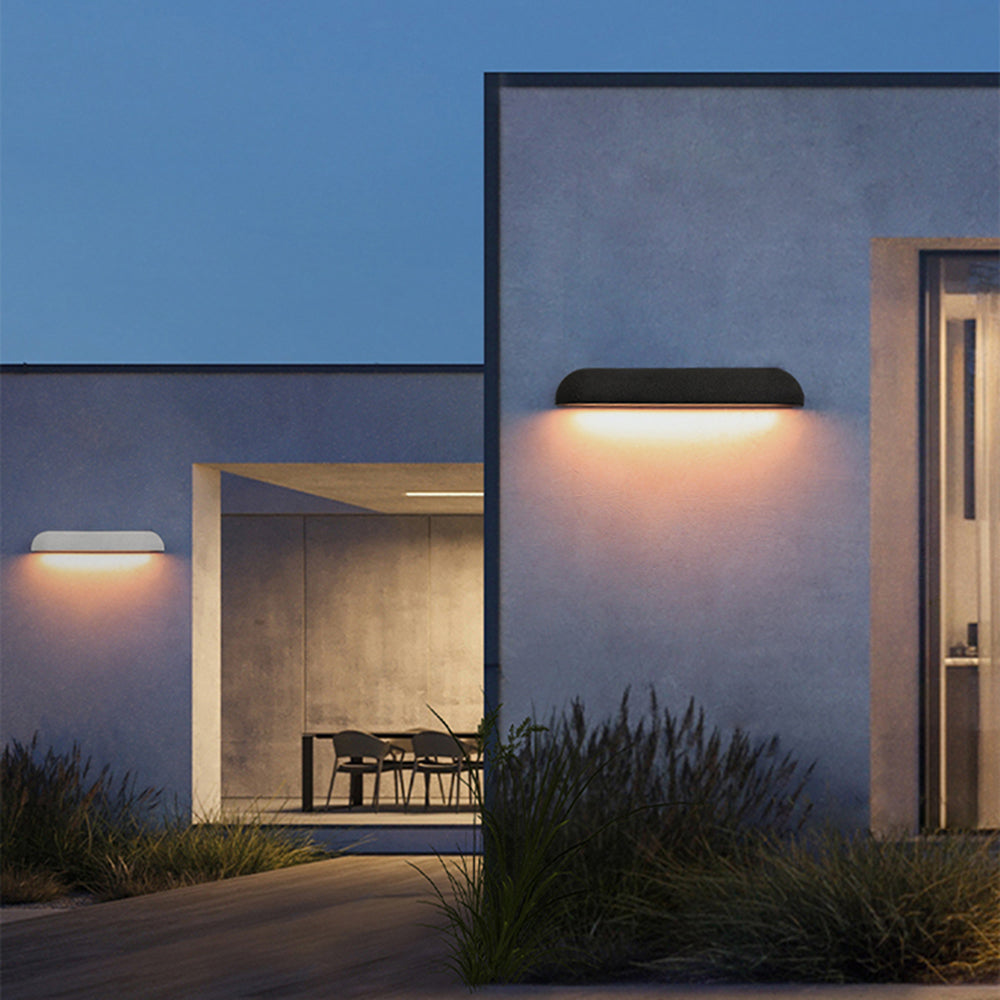 Orr Moderne Design Semi-Elliptisch LED Buitenlamp Metaal Zwart/Wit Buiten