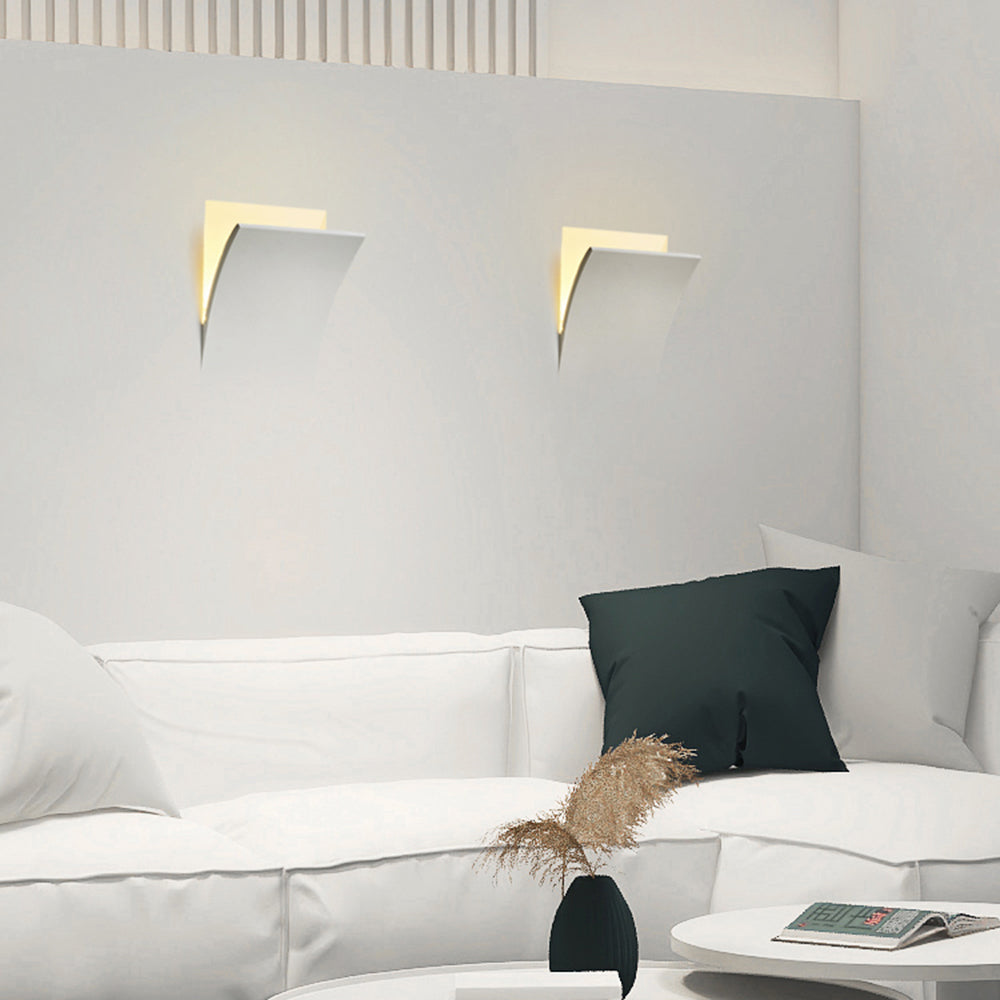 Elif Moderne LED Binnen Wandlamp Wit Metaal Slaapkamer